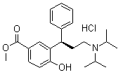 3-[(1R)-3-[Bis(1-methylethyl)amino]-1-phenylpropyl]-4-hydroxy-benzoic acid methyl ester hydrochloride (1:1)